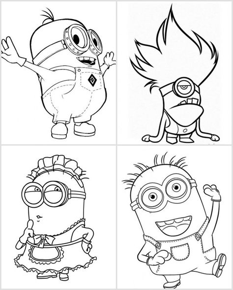 Free printable Minions coloring pages - we found a great site for them with lots of printables (and not too many horrible ads all over the place) Minion Birthday Party Ideas, Minion Stencil, Minion Drawing, Minion Coloring Pages, Minions Coloring Pages, Minion Birthday Party, Minion Birthday, Minion Party, Cartoon Coloring Pages