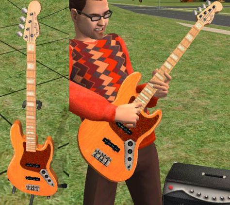 Mod The Sims - Various Guitar/Bass Recolours (PRS/Fenders) Sims 4 Instruments, Sims Cc Guitar, Sims 4 Cc Guitar Decor, Sims 4 Bass Guitar, Fender Jazz, Telecaster Guitar, Fender Jazz Bass, Fender Strat, Danelectro Bass Guitar