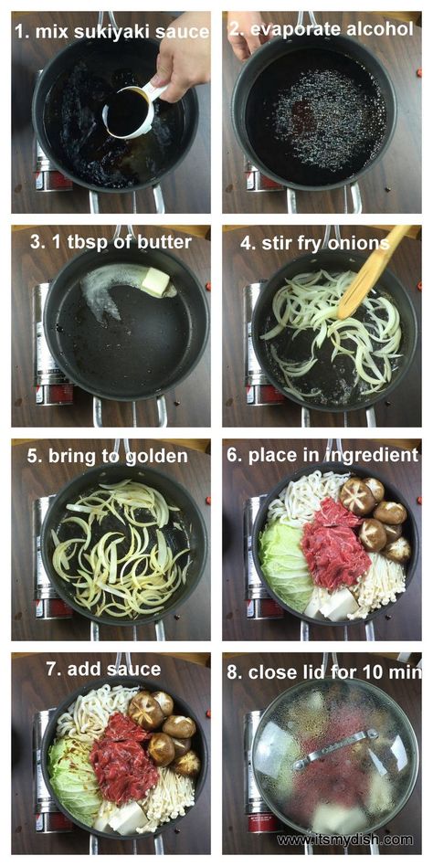 Sukiyaki is one of the best hot pot you can have for this winter, once you cook the sauce, it becomes easiest hot pot you can make, try this tonight! Chinese Fondue, Sukiyaki Recipe, Koreansk Mad, Japanese Diet, Makanan Diet, Japanese Cooking, Japanese Dishes, Japan Food, Asian Cooking