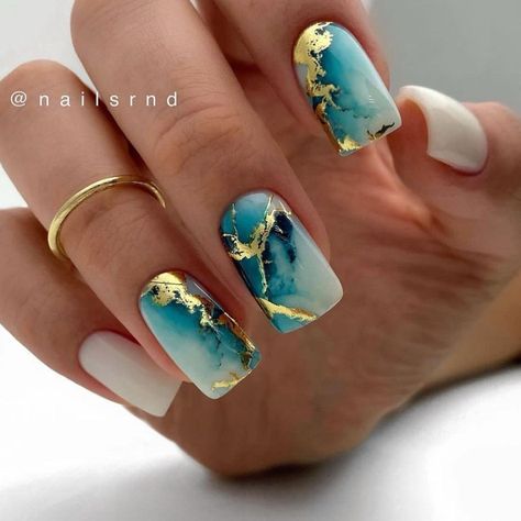 Sassy Nails Designs, Nail Art Creative, Country Acrylic Nails, Boring Nails, Metallic Nail Art, Milky Nails, Sassy Nails, Elegant Nail Designs, Glow Nails