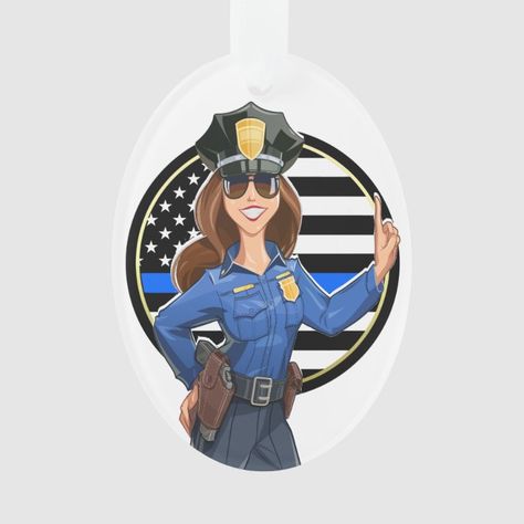 Christmas Souvenir, Female Police Officers, Police Women, Business Promotion, Christmas Ornament Crafts, Family Memories, Ornament Crafts, Elephant Gifts, White Elephant Gifts