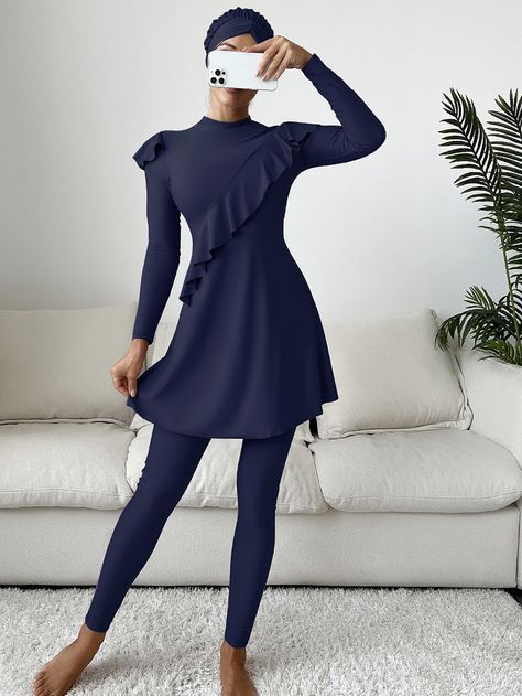 Modest Swimsuits For Women, Conservative Swimsuit, Burkini Swimsuit, Unique Bathing Suits, Honeymoon Swimwear, Modest Bathing Suit, Muslim Swimwear, Solid Color Swimsuit, Swimming Outfits