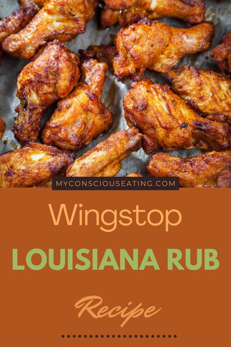 Stack of Louisiana Rub seasoned wings Spicy Dry Rub Chicken Wings, Louisiana Rub Wings Recipe Wingstop, Louisiana Rub Wingstop Recipe, Homemade Wingstop, Wingstop Louisiana Rub Recipe, Cajun Wings Recipe, Louisiana Rub, Cajun Wings, Dry Rub Wings