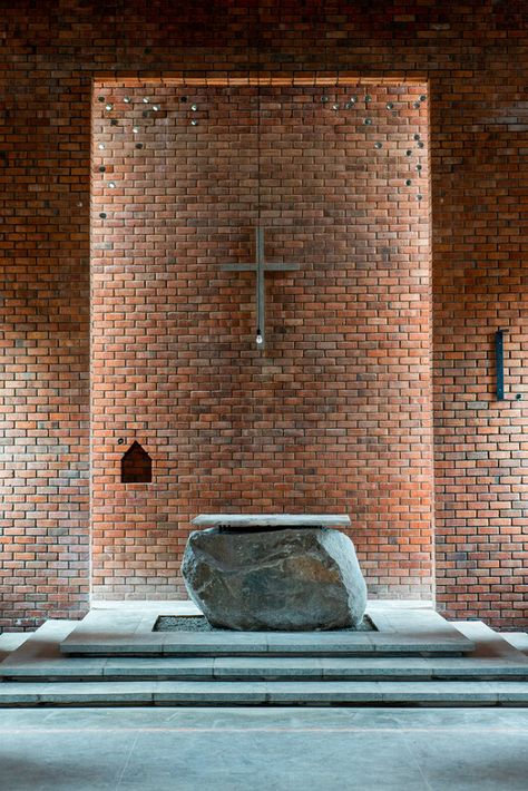 Our Lady of Victoria Monastery / Localworks | ArchDaily Architectural Proposal, Guest House Plans, Construction Images, Courtyard Design, Sacred Architecture, Photovoltaic Panels, Religious Architecture, Architecture Inspiration, The Cloisters