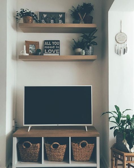 Cosy Corner, Living Room Organization, Shelving Units, Living Room Storage, Organization Help, Tv Unit, Studio Apartment, Luxury Living Room, Luxury Living