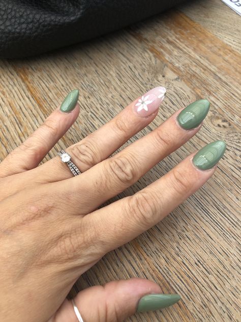 Sage Green Dip Nails, Green Dip Nails, Sage Green Nails, Green Dip, Green Dips, Hoco Nails, Dip Nails, Sparkle Nails, Nails Almond