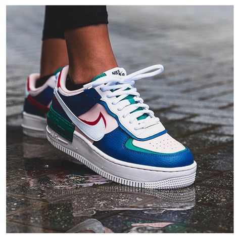 Nike Fashion Sneakers, Nike Air Force 1 Shadow, Sneaker Outfits, Sneaker Trend, Nike Shoes Air Force, Air Force 1 Shadow, Fresh Shoes, Tomboy Outfits, Hype Shoes