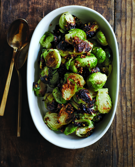 Crispy Brussels Sprouts with Pickled Mustard Seeds - Taste & Technique - Naomi Pomeroy | Eat Your Books Pickled Mustard Seeds, Lacto Fermentation, Communal Dining, Crispy Brussels Sprouts, Best Thanksgiving Side Dishes, Space Family, Andrew Zimmern, Family Supper, Vegan Side Dishes