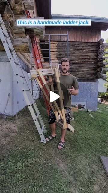 Carpentry Skills, Carpentry Tools, Workshop Ideas, Handyman Services, A Ladder, Diy House Projects, Homemade Tools, Diy Renovation, Viral Video