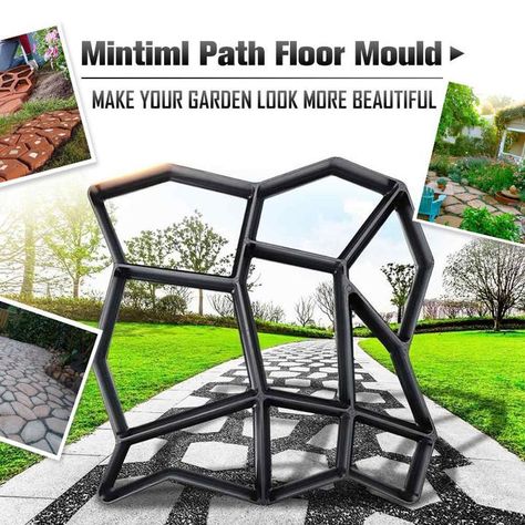 Path Floor Mould, Stepping Stone Molds, Floor Molding, Stone Molds, Garden Stepping Stones, Concrete Garden, Mold Remover, Cool Gadgets To Buy, Backyard Patio Designs