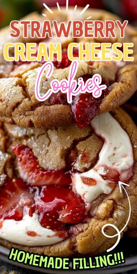 Strawberry Cream Cheese Cookies Strawberry Cream Cheese Cookies, Strawberries And Cream Cheese, Cream Cheese Homemade, Cream Cheese Cookie Recipe, Berry Cookies, Orange Cream Cheese, Soft Cookies, Patriotic Desserts, Cheese Cookies