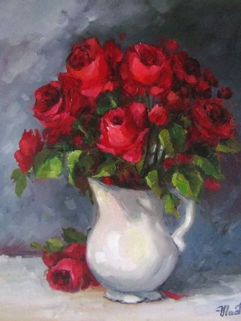 Painting The Roses Red, Doodle Art Flowers, Landscape Art Painting, Knife Painting, Watercolor Art Lessons, Daily Painting, A Level Art, Art Flowers, Rose Painting