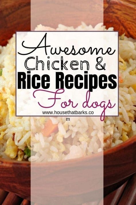 White Rice And Chicken, Homemade Chicken And Rice, Chicken And Rice Recipes, Recipes For Dogs, Chicken Dog Food Recipes, Rice And Chicken, Chicken Rice Recipes, Make Dog Food, Names Boy