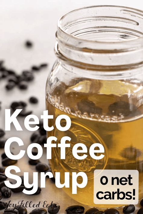 Keto Coffee Syrup, Coffee Syrup Recipe, Sugar Free Coffee, Pancake Syrup Recipe, Sugar Free Coffee Syrup, Homemade Coffee Syrup, Best Diet Drinks, Keto Coffee Recipe, Pumpkin Spiced Latte Recipe