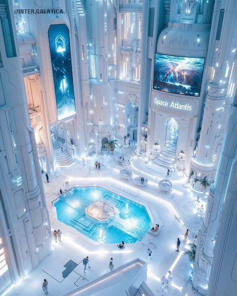 Fred Roma (@inter.galatica) • Photos et vidéos Instagram Alien Spaceship Interior, Futuristic Art Design, Neofuturism Architecture, Utopia Aesthetic, Scifi World, Futuristic Home Interior, Futurism Aesthetic, Alien Flora, Spaceship Decor