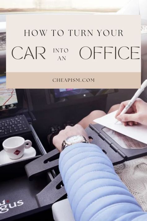 Clever and Practical Products to Turn Your Car Into Your Office #UsefulGadgets Work From Car Organization, Work Car Organization Ideas, Mobile Office Organization, Car Comfort Ideas, Car Office Ideas, Mobile Office Ideas Car, Car Office Organization, Portable Office Ideas, Car Organisation