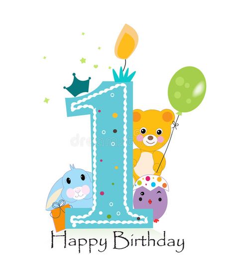 Teddy Bear Vector, Birthday Wishes Boy, First Birthday Candle, Wishes For Baby Boy, First Birthday Wishes, 1st Birthday Wishes, Birthday Wishes For Kids, First Birthday Presents, Happy Birthday Boy