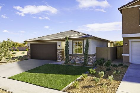 The Ruby model at Sycamore Farms by Richmond American in Surprise | Best Detached Product Design for Homes Under $275,000 | #MAMEAwards | Richmond American Homes Surprise Arizona, Richmond American Homes, Model Home, Ranch Style, House Hunting, Model Homes, Dream Homes, Product Design, Pergola