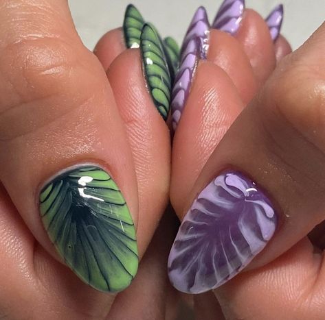 Orchid Nails, Nail Design Glitter, Art Deco Nails, Punk Nails, Minimalist Nails, Fabulous Nails, Fire Nails, Dream Nails, Funky Nails