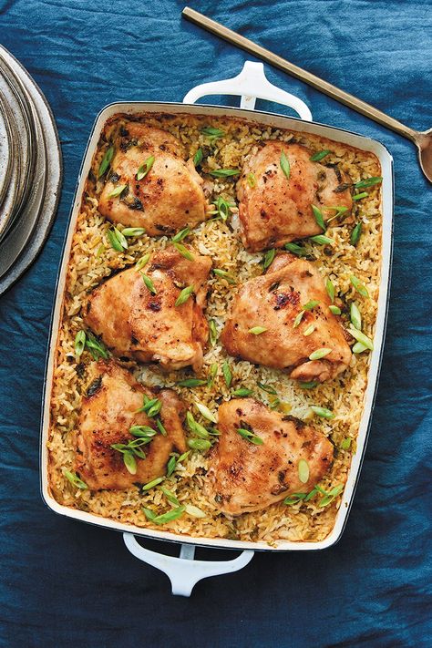 Chicken And Rice Casseroles, Best Chicken Casserole Recipes, Chicken Thighs Rice, Rice Casseroles, Rice Bake Recipes, Chicken Casserole Recipes, Best Chicken Casserole, Curry Chicken And Rice, Coconut Curry Recipes