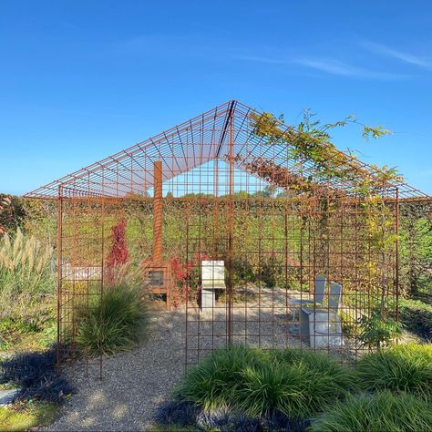 Rebar Fencing, Mesh Greenhouse, Wisteria Pergola, Back Garden Design, Potager Garden, Garden Screening, Veg Garden, Have Inspiration, Garden Deco