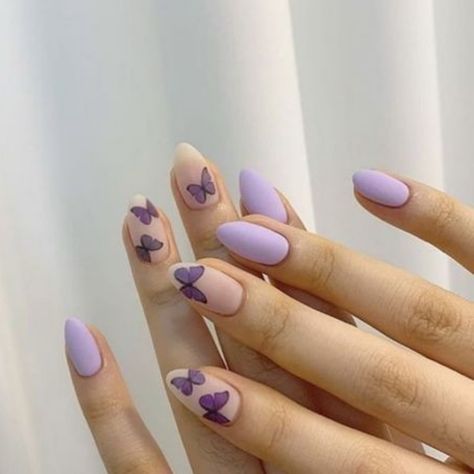 butterfly nails? we think yes! 💜🦋 #FormalApproach #FormalTogether #IPAProm #IPAPromRetailer #IPADesigner Pastel Nail Art, Unghie Nail Art, Nails Yellow, Wow Nails, Cute Simple Nails, Subtle Nails, Colorful Nails, Casual Nails, Nagel Inspo