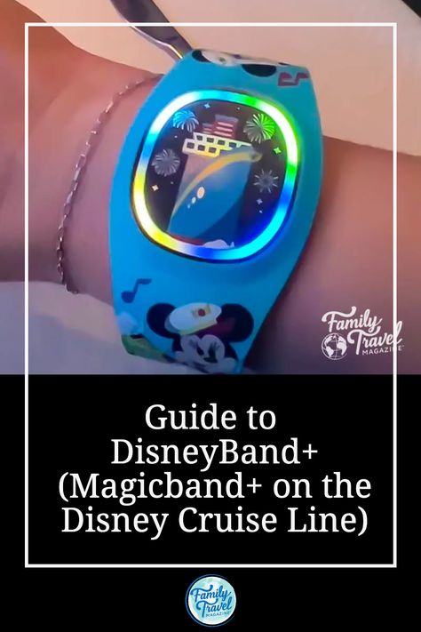 The popular Disney MagicBand has now been launched on the Disney Cruise Line. Called the DisneyBand+, this band is an optional add-on that can enhance your Disney Cruise experience. Read more in our post (link in bio). Disney Cruise Magic, Disney Magicband, Disney Magic Cruise Ship, Disney Cruise Fish Extender Gifts, Disney Dream Cruise Ship, Disney Bands, Disney Magic Cruise, Disney Fantasy Cruise, Disney Cruise Fish Extender