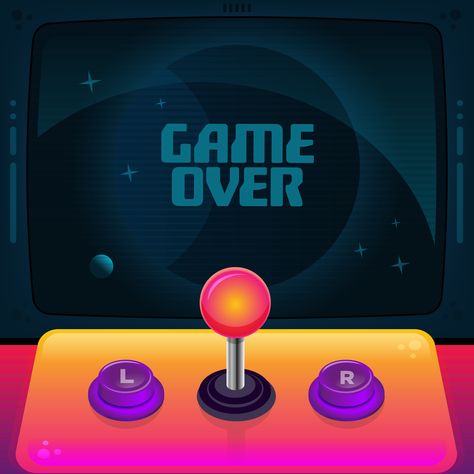 All vector vintage arcade style illustration Vintage Arcade, Make Your Day, Get Started, Make Your, Make It Yourself