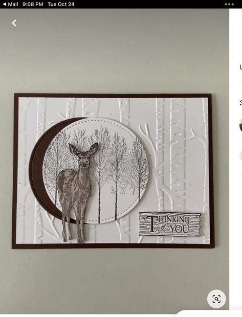 Masculine Cards Handmade, Stampin Up Weihnachten, Cards Masculine, Nature Card, Hand Made Greeting Cards, Masculine Birthday Cards, Making Greeting Cards, Birthday Cards For Men, Embossed Cards