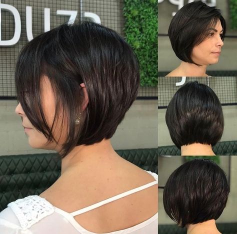 Short Inverted Bob Hairstyles, Short Inverted Bob, Inverted Bob Cuts, Short Inverted Bob Haircuts, Haircut Black Women, Inverted Bob Short, Inverted Bob Haircuts, Asymmetrical Bob Haircuts, Stacked Haircuts