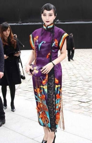 Most gorgeous female celebs in Chi-pao Shanghai Glamour, Fan Bing Bing, Chinese Gown, Qi Pao, Modern Qipao, Chinese Traditional Dress, Chinese Cheongsam, Modern Cheongsam, Chinese Fashion