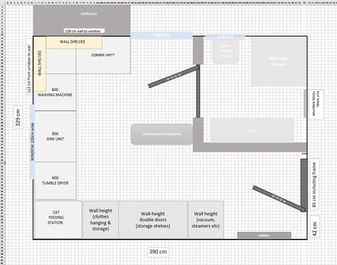 Utility Room Plans Layout, Utility Room Floor Plan, Utility Room Layout, Utility Ideas, Bathroom Floorplan, Cotswold House, Small Utility Room, Room Floor Plan, Three Birds Renovations