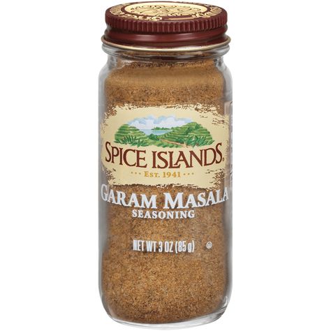 Essential to northern Indian foods, garam masala means “hot spice blend.” Traditionally, it includes cinnamon, cumin, cloves, cardamom and black pepper, but other spices such as mace, fennel or caraway can be added to suit the needs of a particular dish.Our Spice Islands® garam masala is perfectly blended to add an authentic Indian flavor to a variety of dishes. Just make sure you add it at the end of cooking to maintain its aroma and draw out the flavor of your ingredients. Vegetable Sauces, Creamy Soups, Nutmeg Spice, Celery Salt, Fruit Pies, Hot Spices, Spice Island, Baking Goods, Savory Dishes