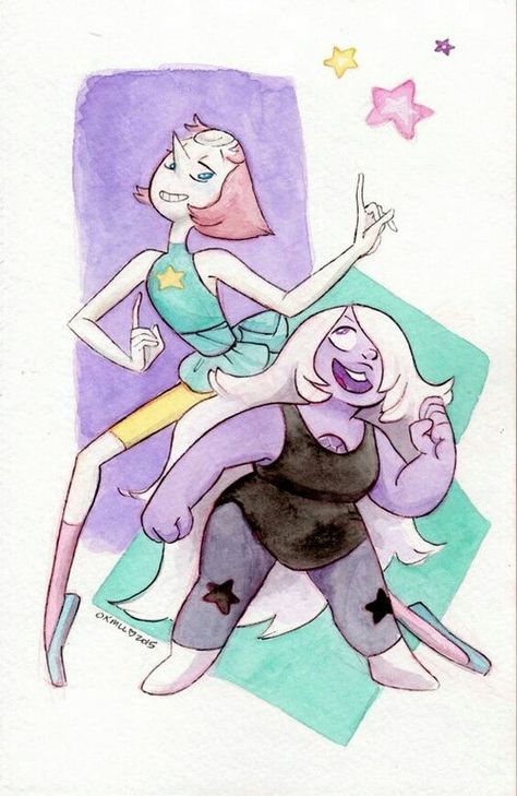 Amethyst Steven Universe, Fusion Dance, Cristal Gems, Pearl And Amethyst, Steven Uni, Pearl Amethyst, Steven Universe Fanart, Universe Art, Space Rock