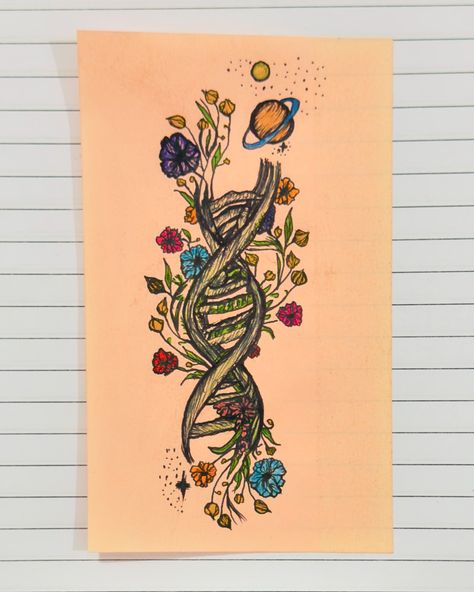 Blooming Genetics 🧬💐 #art #drawing #artist #dna #Flowers #Genetics #StickyNoteArt #Genetics #khizooo Genetics Art, Dna Drawing, Notes Art, Cool Pencil Drawings, Sticky Note, Drawing Artist, Sticky Notes, Art Drawing, Pencil Drawings