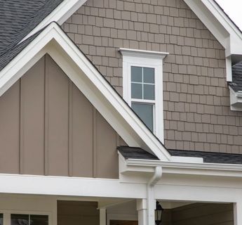 7 of the Most Popular Cedar Shake Siding Colors Options | Allura USA Smart Side Siding Houses, Brown Siding White Trim, Plygem Siding Color Schemes, Clay Siding House Exterior Colors, Cedar Siding Exterior Colors, Siding Colors For Houses Vinyl, Cedar Shake Siding Accent, Cedar Shake Siding Colors, Vinyl Siding Color Schemes