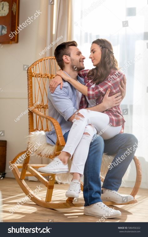 Couples Chair, Couple Sitting, Chair Pose, Hugging Couple, Sitting Poses, Couple Posing, Rocking Chair, Chair Design, Royalty Free Images