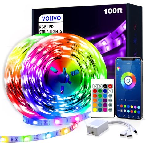 PRICES MAY VARY. Ultra Long LED Strip Lights: The led light strip comes with 2 rolls of 50 feet ; It’s Long enough to decorate the entire room; Led lights for room decor is suitable for bedrooms, kitchens, stairs, dining rooms, ceilings, and large party areas. 2 Ways Control Design: The bluetooth led lights could be controlled via App and remote; You can download the app to control the led strip lights for bedroomor controlling with 44 keys remote; With the app, you can choose different kinds of Led Room Lighting, Led Lights For Bedroom, Framed Calendar, Lights For Bedroom, Decor Lights, Rgb Led Strip Lights, Led Color Changing Lights, Led Light Strip, Led Strip Lights