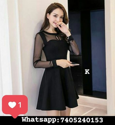 Women's Black Plain Net Short Dress. For Order DM OR Whatsapp 7405240153. Rs 599. (G 2440806). . . Follow👉@tulsifashion_… One Peace Dress Western, One Peace Dress, Black Net Dress, Dress One Piece, Western Dresses For Women, Net Design, Elevated Casual, Net Dress, Feminine Women