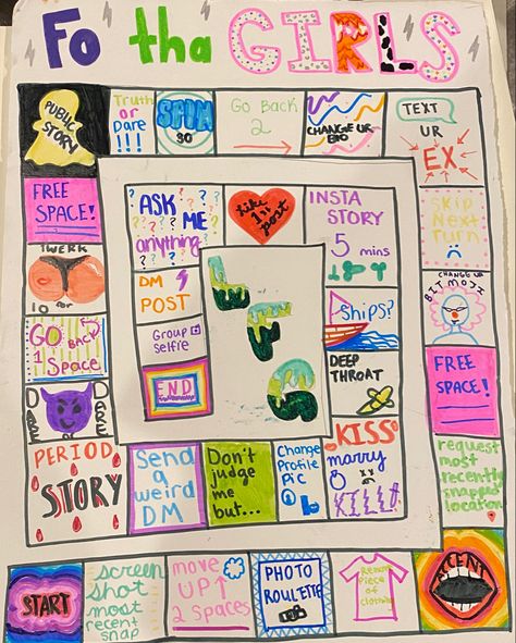 Diy Sleepover Games, Board Game Diy, Fun Sleepover Activities, Teen Sleepover Ideas, Fun Sleepover Games, Sleepover Party Games, Birthday Sleepover Ideas, Diy Party Games, Kule Ting