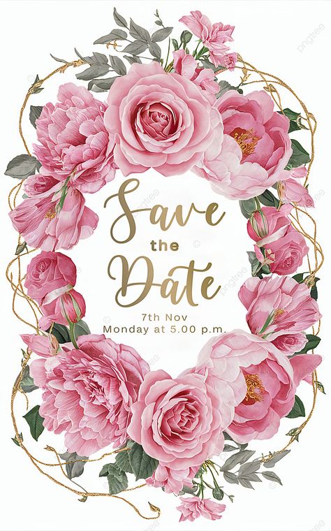 floral decorative save the date template wedding save the date invitation png Save The Date Templates Design, Date Invitation, Save The Date Template, Template Wedding, Save The Date Templates, Invitation Wedding, Date Cards, Wedding Save The Date, Save The Date Invitations