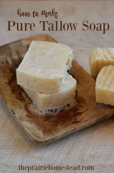 Tallow Soap Recipe, Crockpot Soap, Tallow Recipe, The Prairie Homestead, Prairie Homestead, Tallow Soap, Lye Soap, Cold Process Soap Recipes, Soap Making Recipes