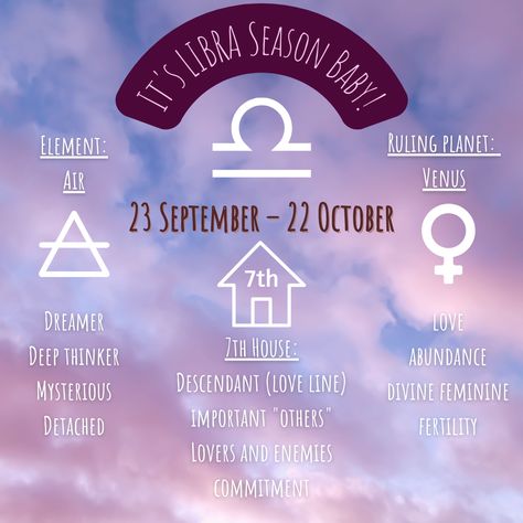 Libra Season Is Here, Moon In Libra, Libra New Moon Ritual, Libra Moon Zodiac Facts, New Moon In Libra Ritual, Libra Ruling Planet, Moon Names, Libra Season, Happy September