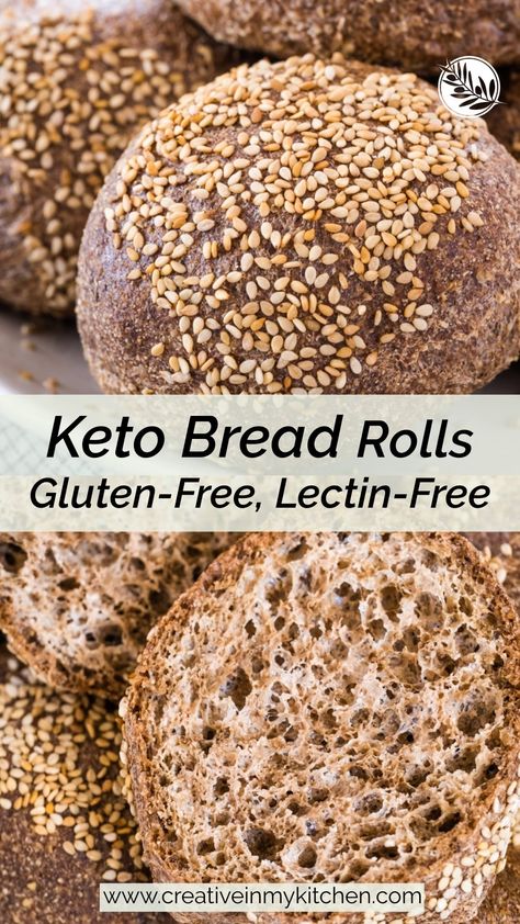 These delicious keto bread rolls with walnuts are the perfect gluten-free and lectin-free option for anyone who is looking for a healthy alternative to traditional bread. Made with nutrient-rich walnuts and a handful of other wholesome ingredients, these bread rolls are not only easy to make, but they also taste amazing. Whether you’re on a keto diet or simply looking for a healthier bread option, these keto rolls with walnuts are the perfect addition to your meals. Healthier Bread, Healthy Bread Alternatives, Keto Rolls, Lectin Free Foods, Plant Paradox Diet, Lectin Free Diet, Lectin Free, Bread Alternatives, Healthy Bread