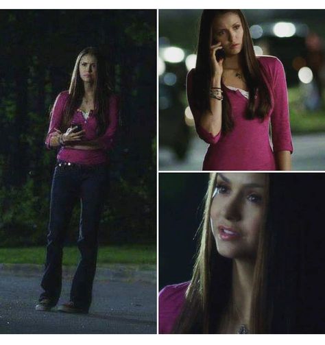 Elena Gilbert Outfit, Dark Blue Flared Jeans, Nina Dobrev Hair, Blue Flared Jeans, Elena Gilbert Style, Elena Gilbert Outfits, Blair Waldorf Outfits, Vampire Diaries Fashion, Nina Dobrev Style