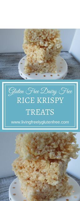 Dairy Free Rice Krispie Treats, Gluten Free Rice Krispie Treats, Rice Treats, Easy Gluten Free Desserts, Bake Sale Recipes, Krispy Treats, Rice Krispy, Gluten Free Desserts Recipes, Allergy Free Recipes