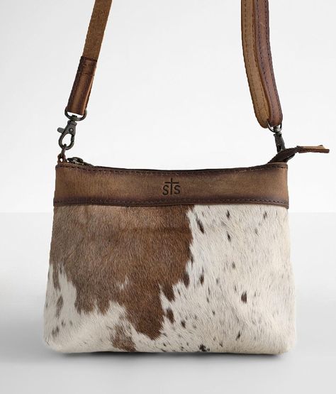 STS Grace Crossbody Purse - Women's Bags in Cowhide | Buckle Western Crossbody Purse, Western Bags Purses, Hand Bags Ideas, Purse With Fringe, Vegan Design, Cowhide Purse, Bags Ideas, Fringe Crossbody Bag, Western Purses