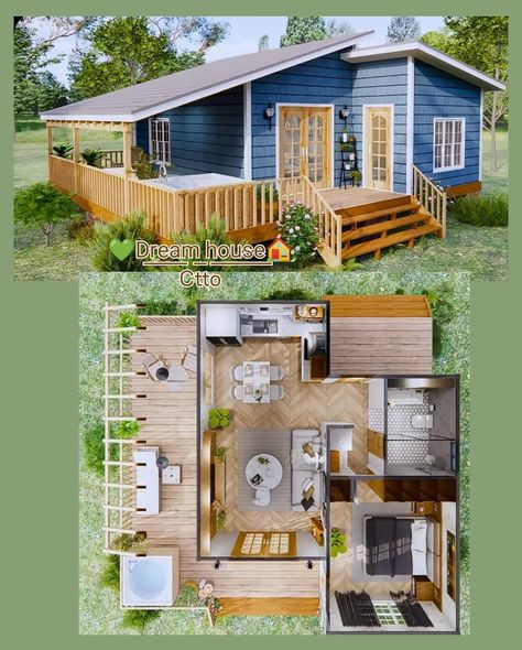 House Plan Ideas, Small House Blueprints, Small House Layout, Aesthetic Interior, Sims 4 House Plans, Tiny House Layout, Tiny House Community, Tiny House Inspiration, Small House Floor Plans