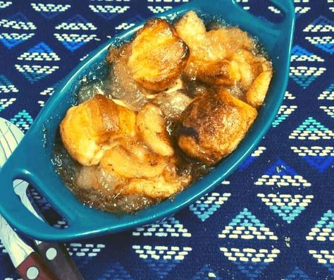 Air Fryer Apple Pie Biscuit Casserole - Fork To Spoon Air Fryer Apple Pie, Air Fryer Dessert, Biscuit Casserole, Biscuits Casserole, Italian Olives, Apple Dumplings, Airfryer Recipes, Easy Air Fryer, Apple Pies Filling