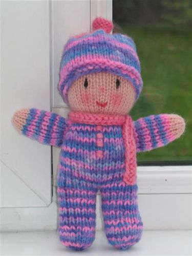 Rainbow Baby | by lizzies_wonderland Jean Greenhowe, Knitting Dolls Free Patterns, Knitted Dolls Free, Knitted Doll Patterns, Knitted Toys Free Patterns, Knitted Teddy Bear, Doll Knitting, Knitting Patterns Toys, Knitted Animals